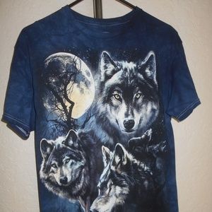 The Mountain 3D Tees Wolf Medium unisex